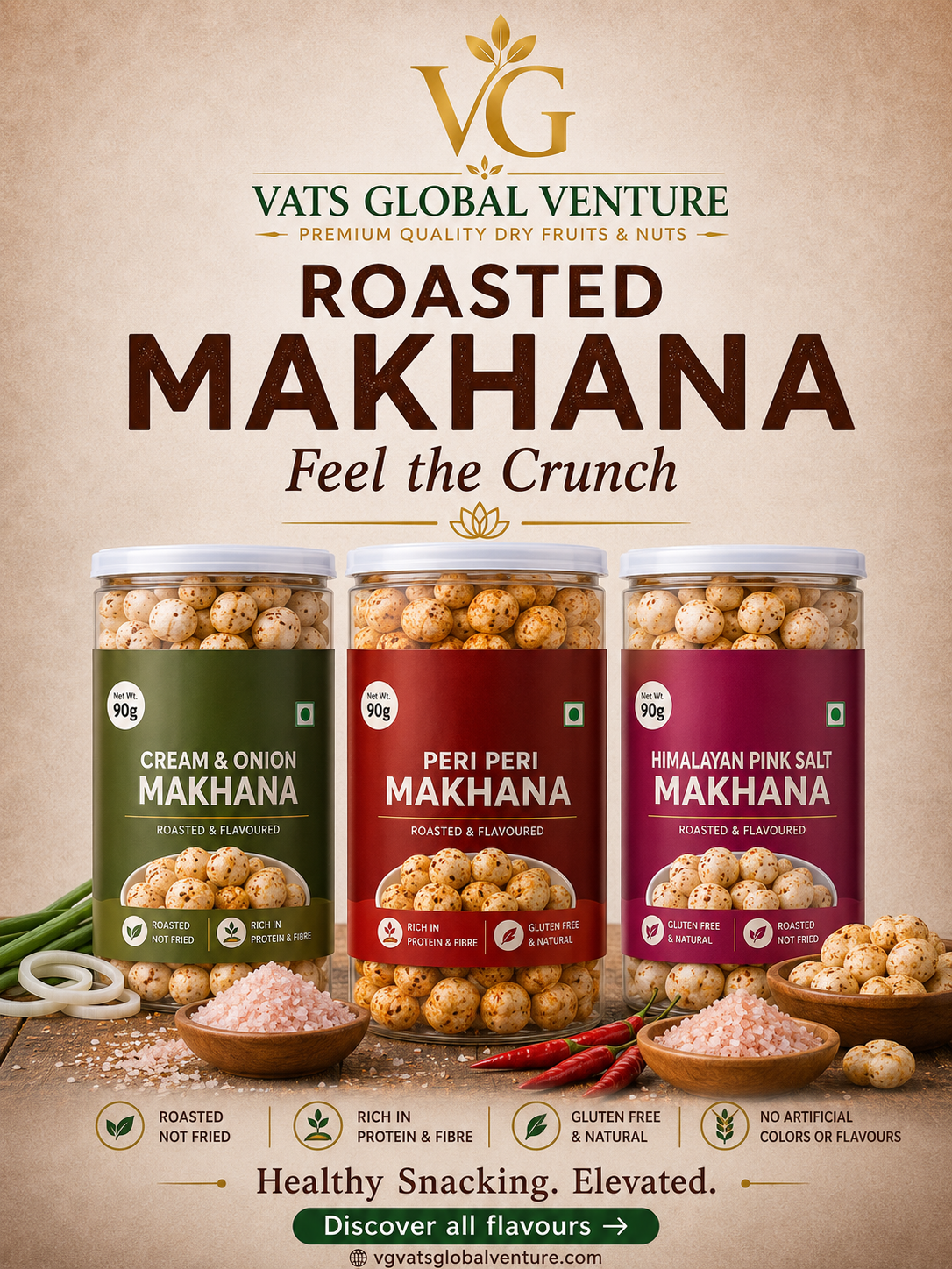 VG Roasted Makhana — Feel the Crunch